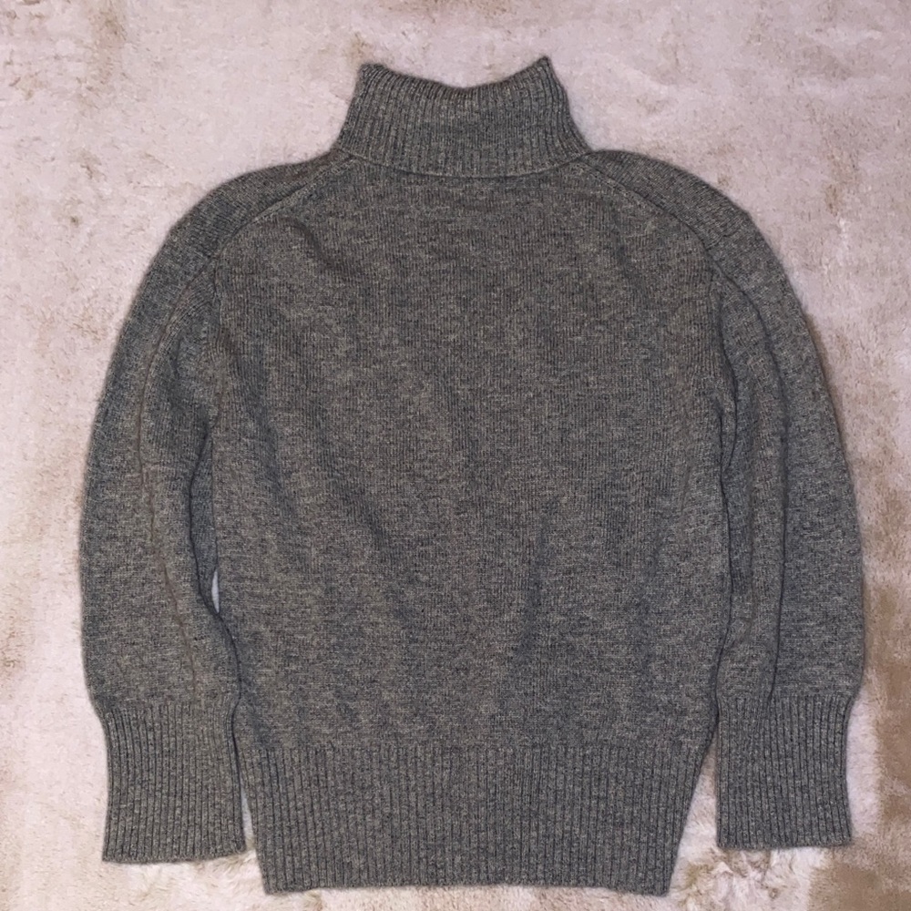 Gray Turtleneck Sweater for Men